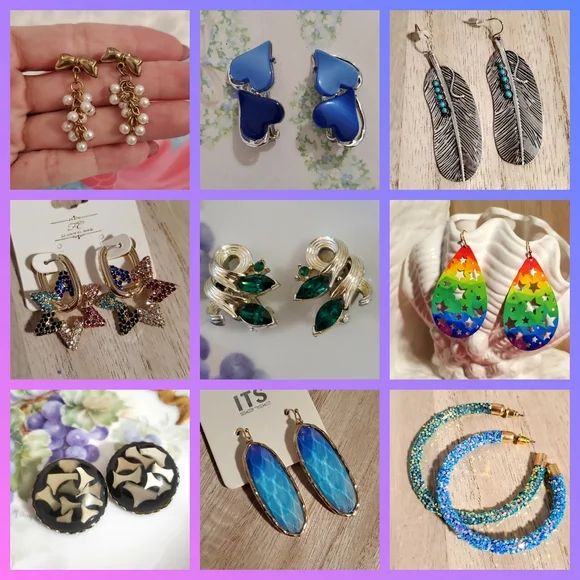 Sarah Coventry silvertone brooch turquoise colored pink rhinestones Vintage EUC - Picture 10 of 11